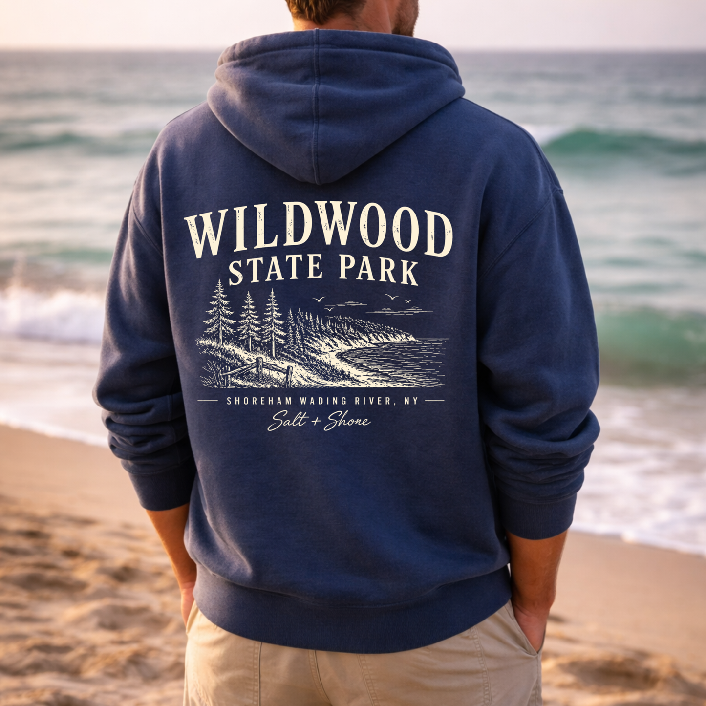 Wildwood Coastal Trail – Premium Garment-Dyed – Washed Navy | Salt + Shore