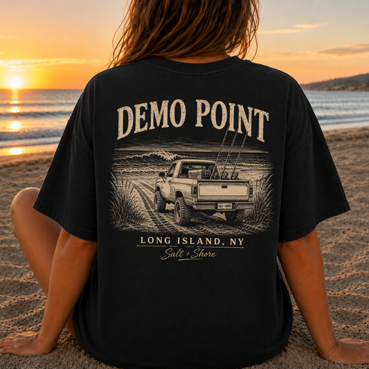 Demo Point Beach Access – Premium Garment-Dyed – Washed Black | Salt + Shore