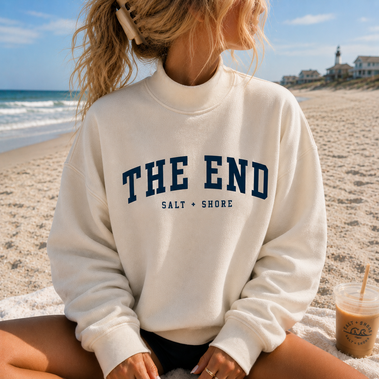 The End – Premium Coastal Mock Neck | Salt + Shore