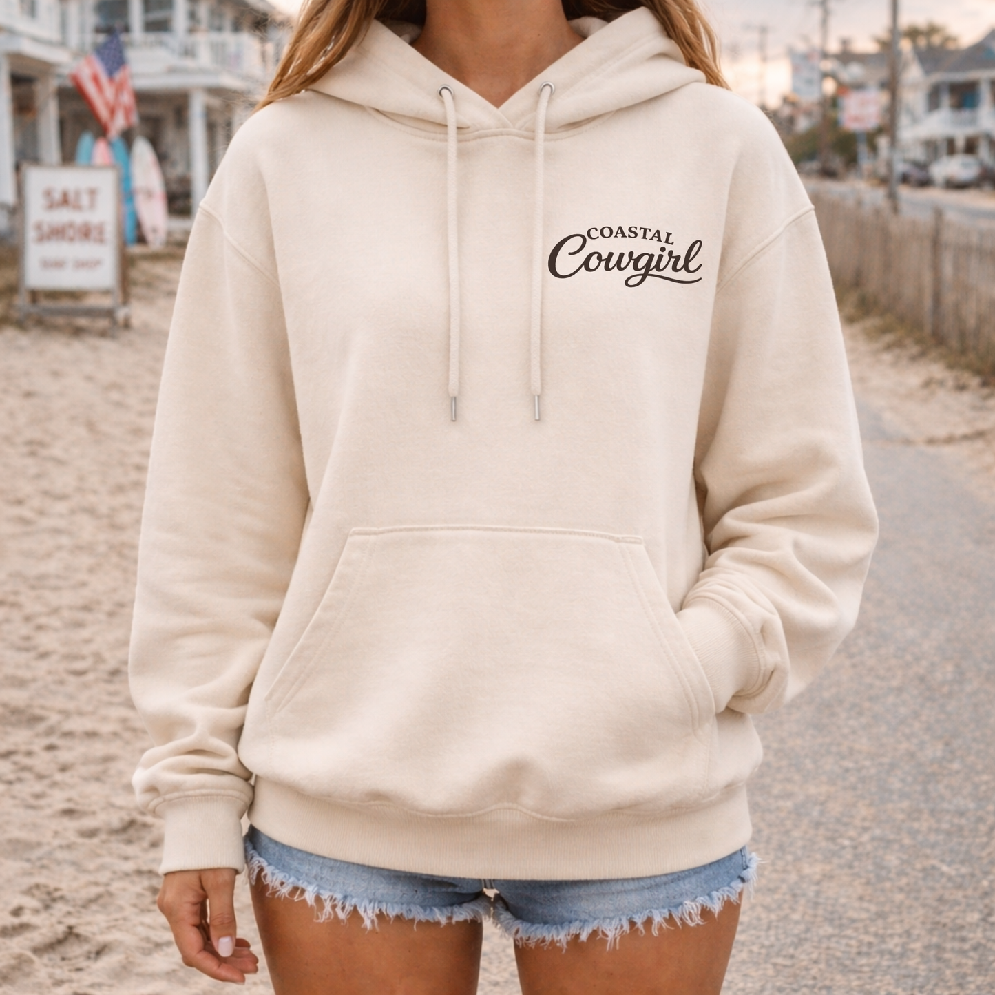 Coastal Cowgirl – Premium Garment-Dyed – Bone | Salt + Shore