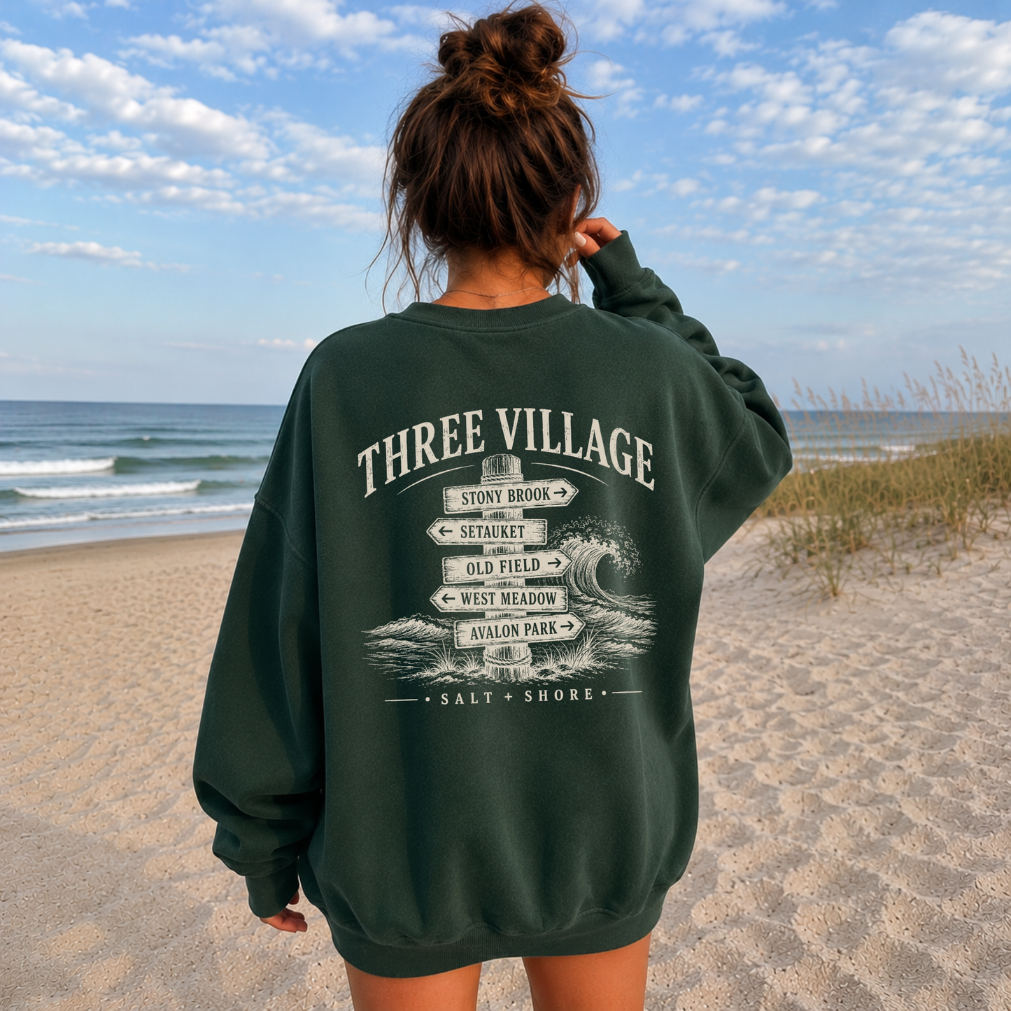 Three Village Wayfinder – Premium Garment-Dyed – Coastal Pine| Three Village | Salt + Shore
