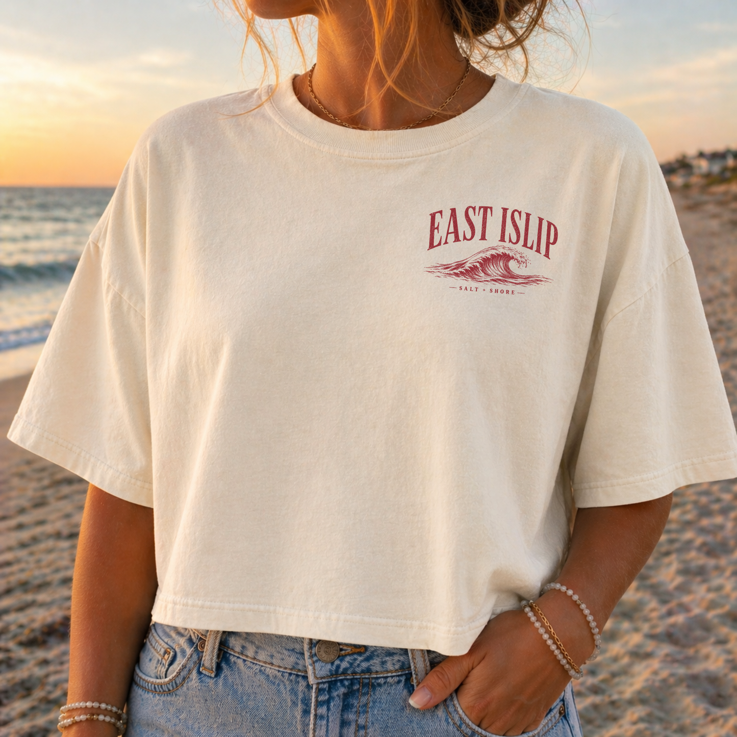 East Islip Wayfinder – Premium Garment-Dyed – Bone | East Islip | Salt + Shore