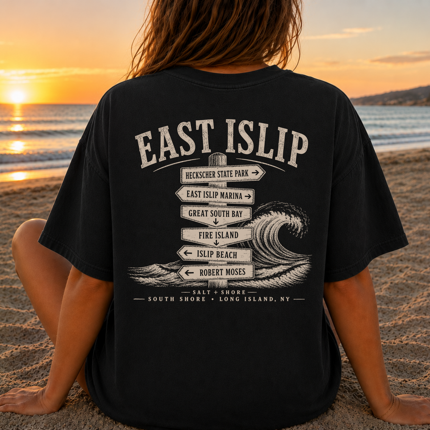 East Islip Wayfinder – Premium Garment-Dyed – Washed Black | East Islip | Salt + Shore
