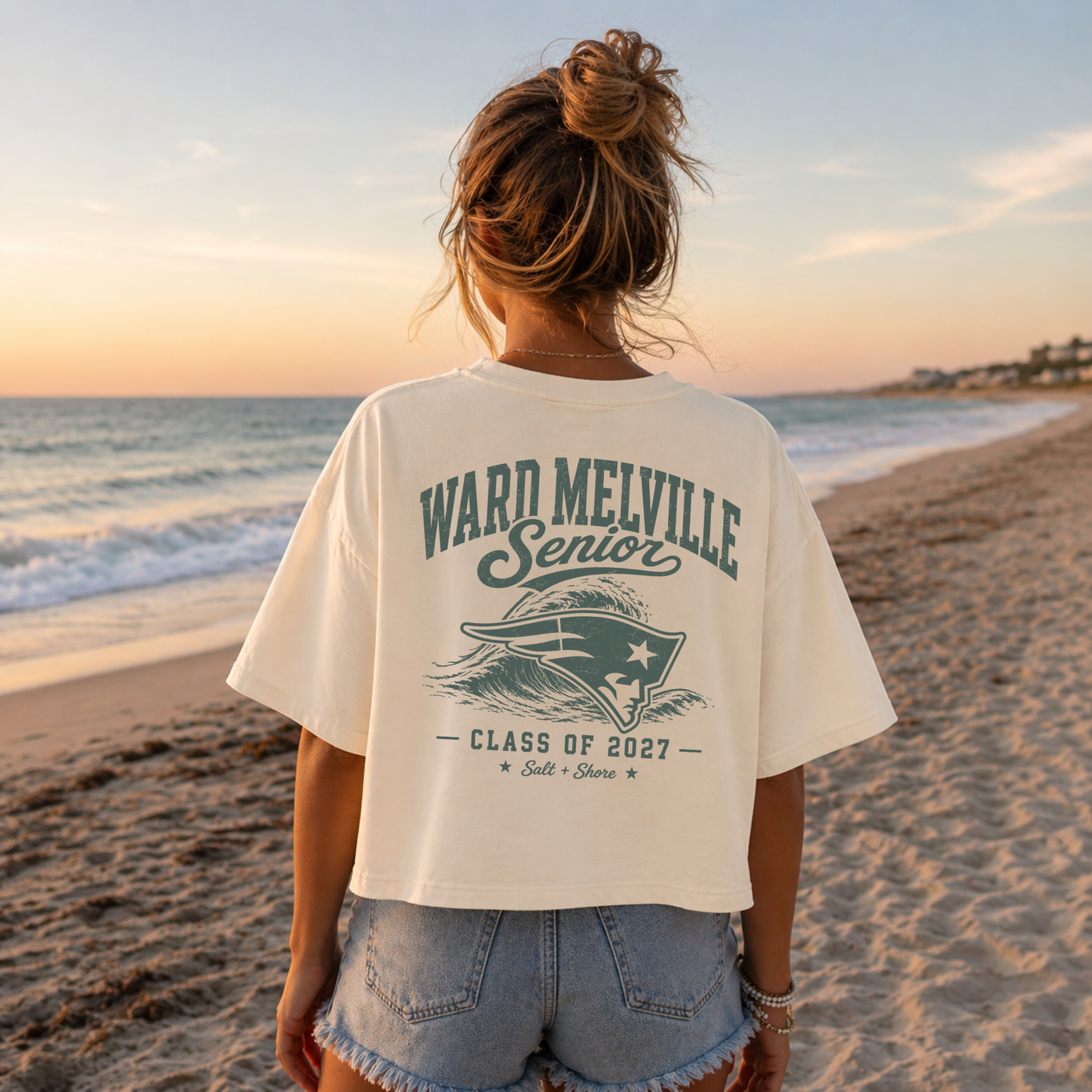 Ward Melville Senior 27 – Premium Garment-Dyed – Bone | Ward Melville Cheer | Salt + Shore