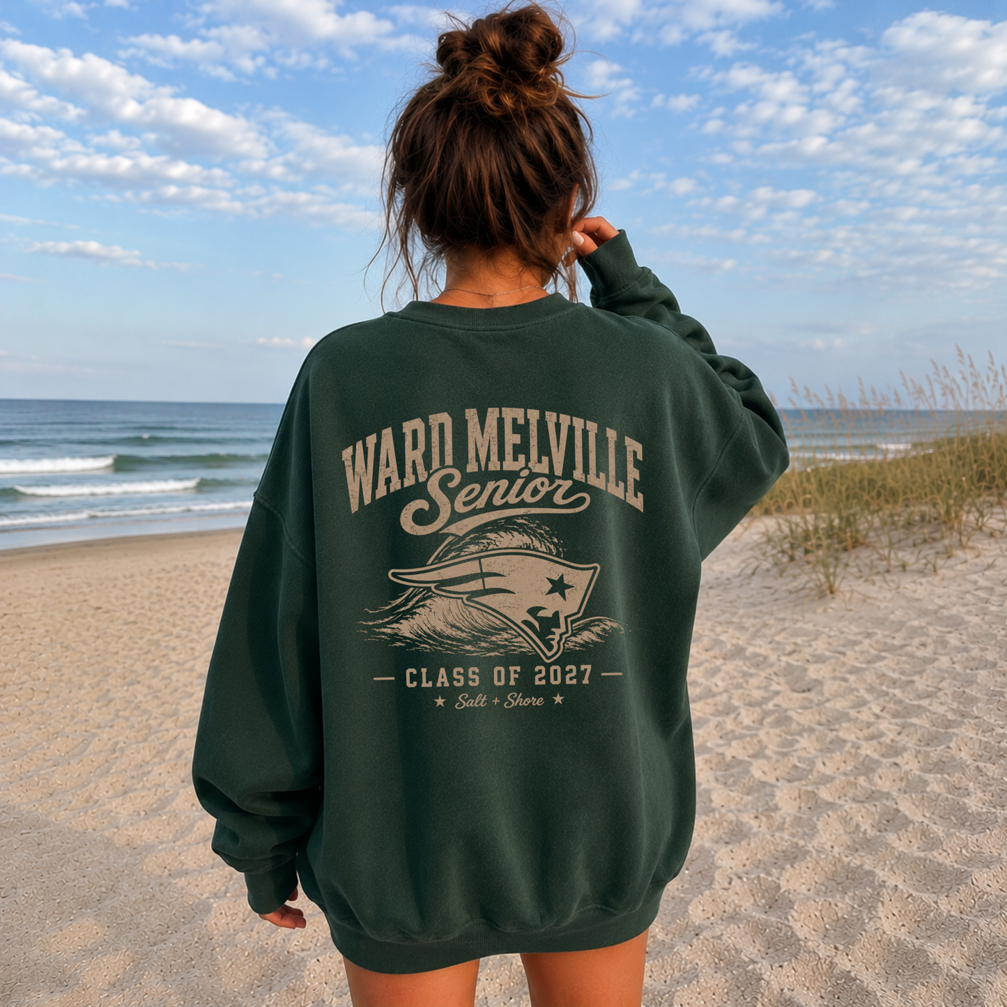 Ward Melville Senior 27 – Premium Garment-Dyed – Coastal Pine| Ward Melville Cheer | Salt + Shore
