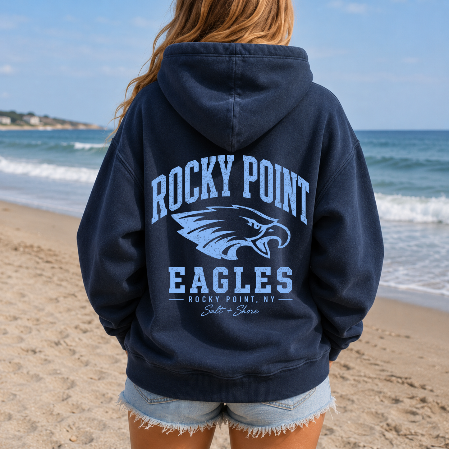 Rocky Point Varsity – Premium Garment-Dyed – Washed Navy | Rocky Point Cheer | Salt + Shore
