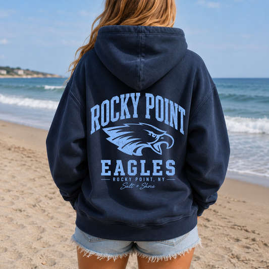 Rocky Point Varsity – Premium Garment-Dyed – Washed Navy | Rocky Point Cheer | Salt + Shore