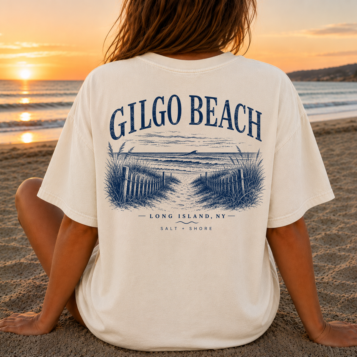 Gilgo Beach – Premium Garment-Dyed – Bone | Salt + Shore