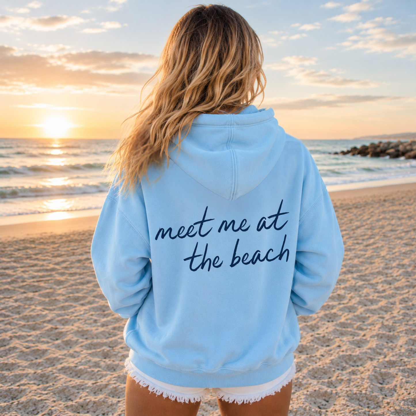 Meet Me at the Beach – Premium Garment-Dyed – Coastal Sky | Salt + Shore