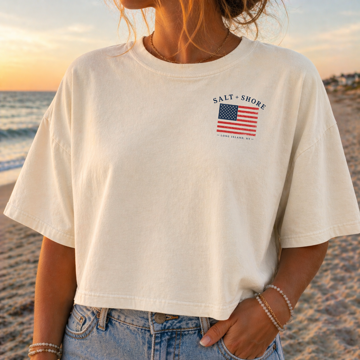 Long Island USA – Premium Garment-Dyed – Bone | Salt + Shore