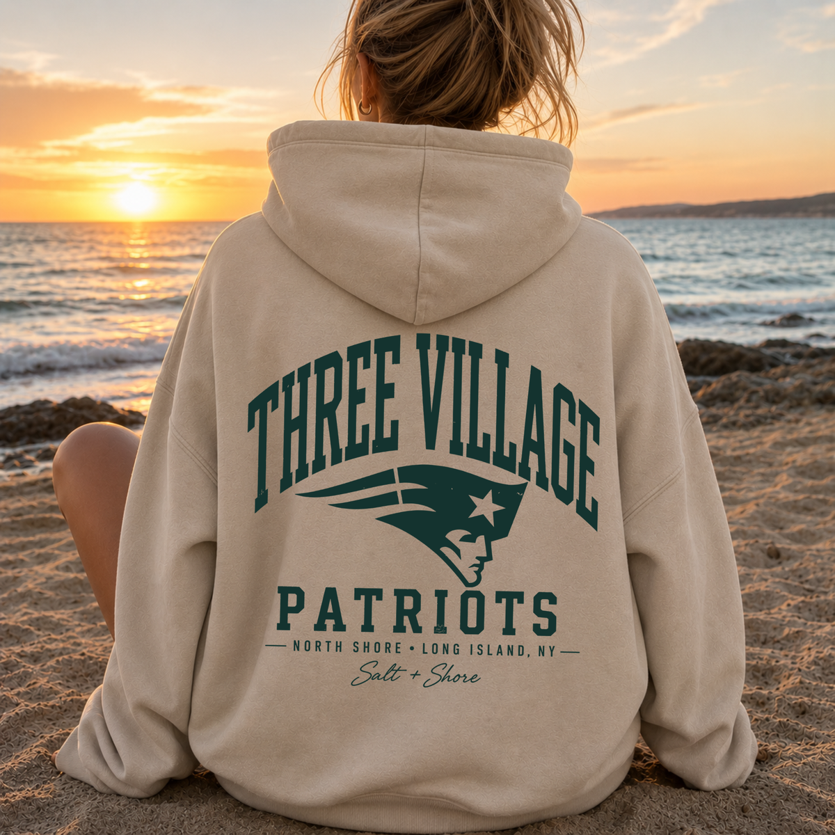 Three Village Varsity – Classic Cotton – Sand | Three Village | Salt + Shore