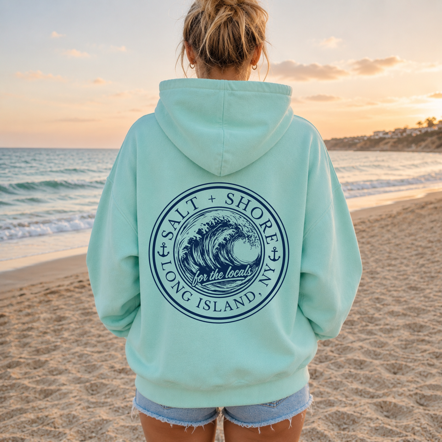 Locals Wave – Premium Garment-Dyed – Coastal Mint | Salt + Shore