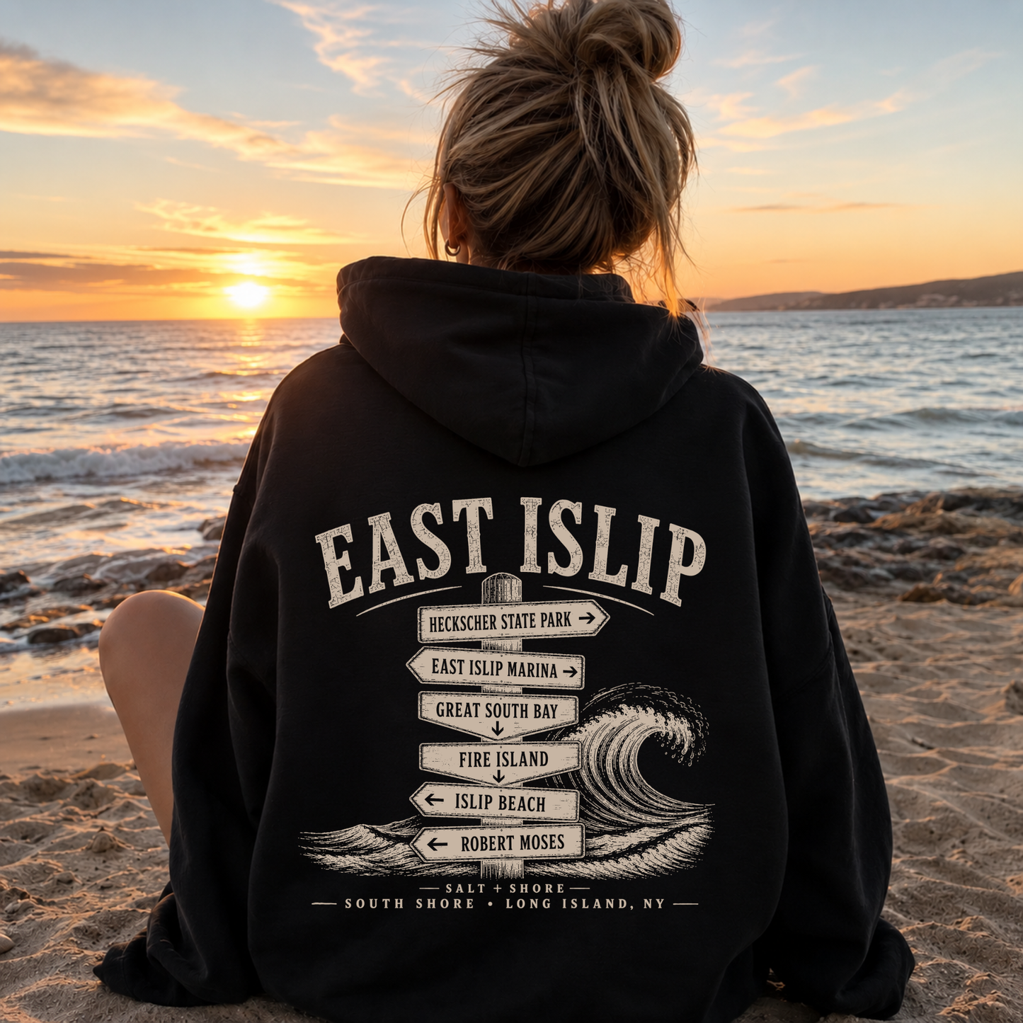 East Islip Wayfinder  – Classic Cotton – Black | East Islip | Salt + Shore