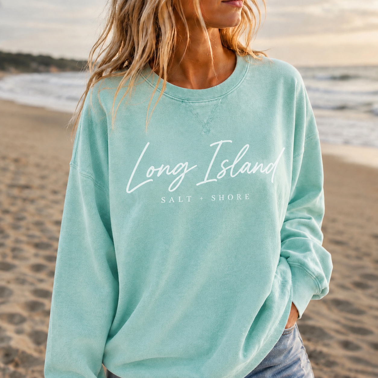 Long Island Signature – Premium Vintage Wash - Coastal Mint | Salt + Shore