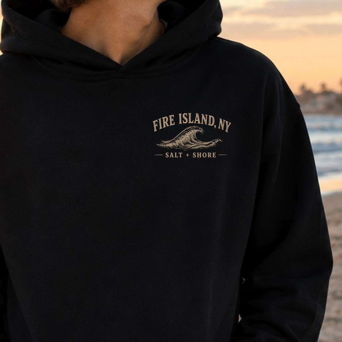 Meet Me on Fire Island – Classic Cotton – Black | Salt + Shore