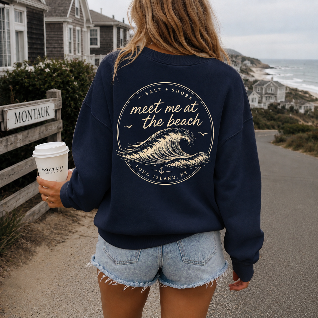 Long Island Swell – Premium Garment-Dyed – Washed Navy | Salt + Shore