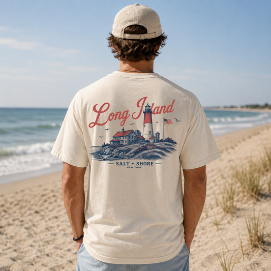 Beacon of Long Island – Premium Garment-Dyed – Bone | Salt + Shore