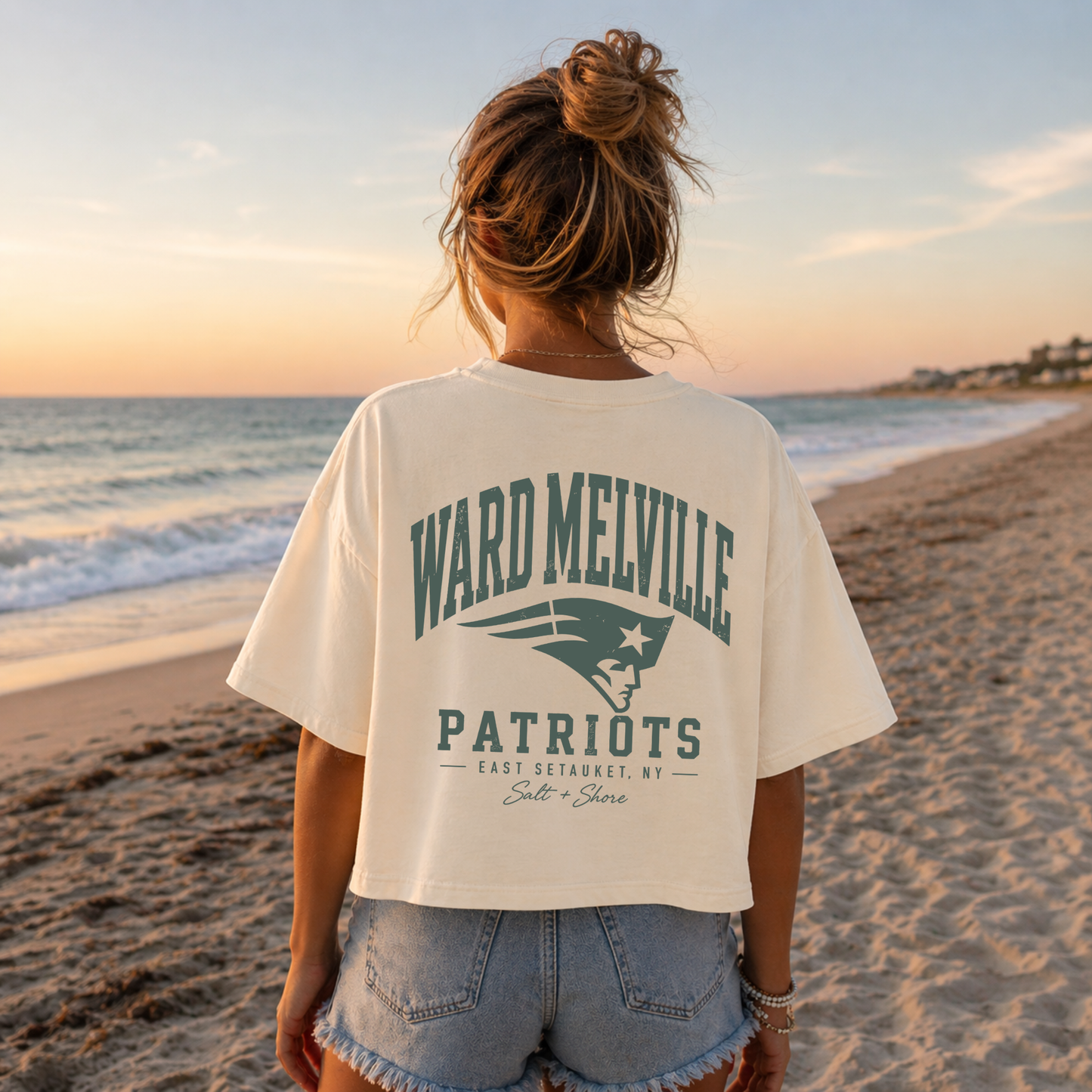 Ward Melville Varsity – Premium Garment-Dyed – Bone | Ward Melville Cheer | Salt + Shore