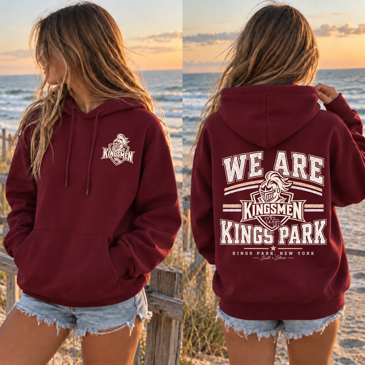 We Are Kings Park – Classic Cotton – Harbor Maroon | Kings Park | Salt + Shore