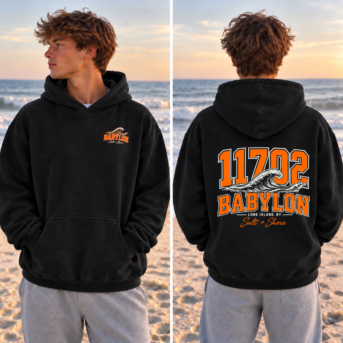 11702 Wave – Premium Garment-Dyed – Black | Babylon | Salt + Shore