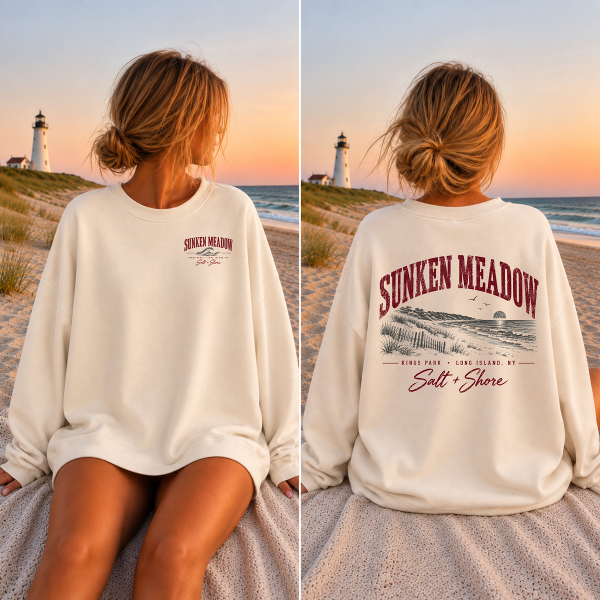 Sunken Meadow – Premium Garment-Dyed – Bone | Kings Park | Salt + Shore
