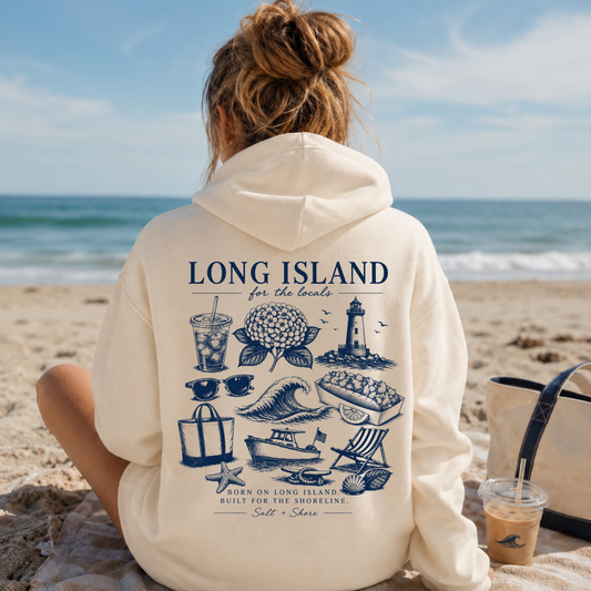 Long Island For The Locals – Premium Garment-Dyed – Bone | Salt + Shore