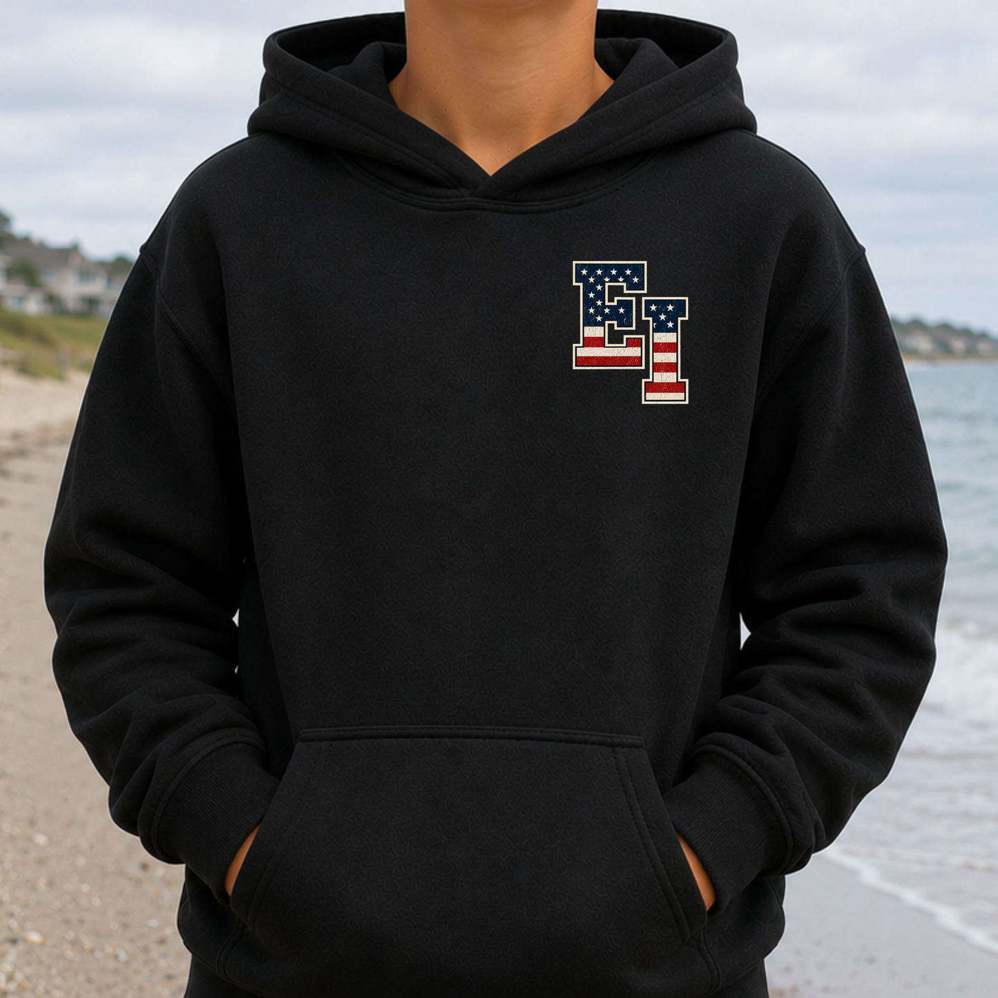 America 250: We Are East Islip  – Classic Cotton – Black | East Islip | Salt + Shore