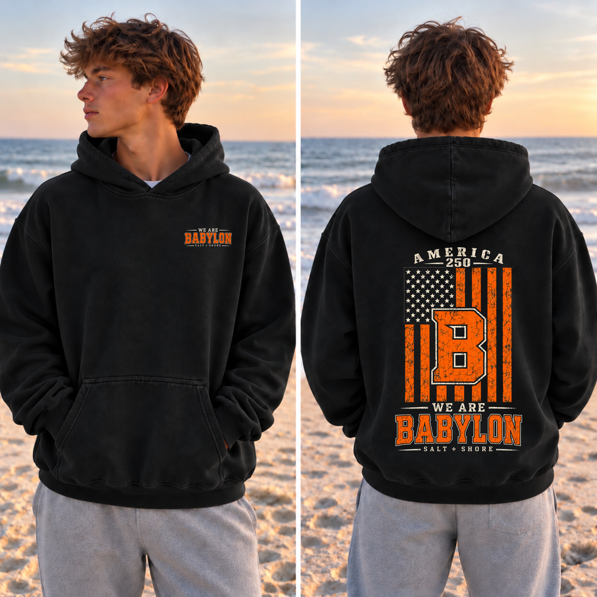 America 250: We Are Babylon – Premium Garment-Dyed – Black | Babylon | Salt + Shore