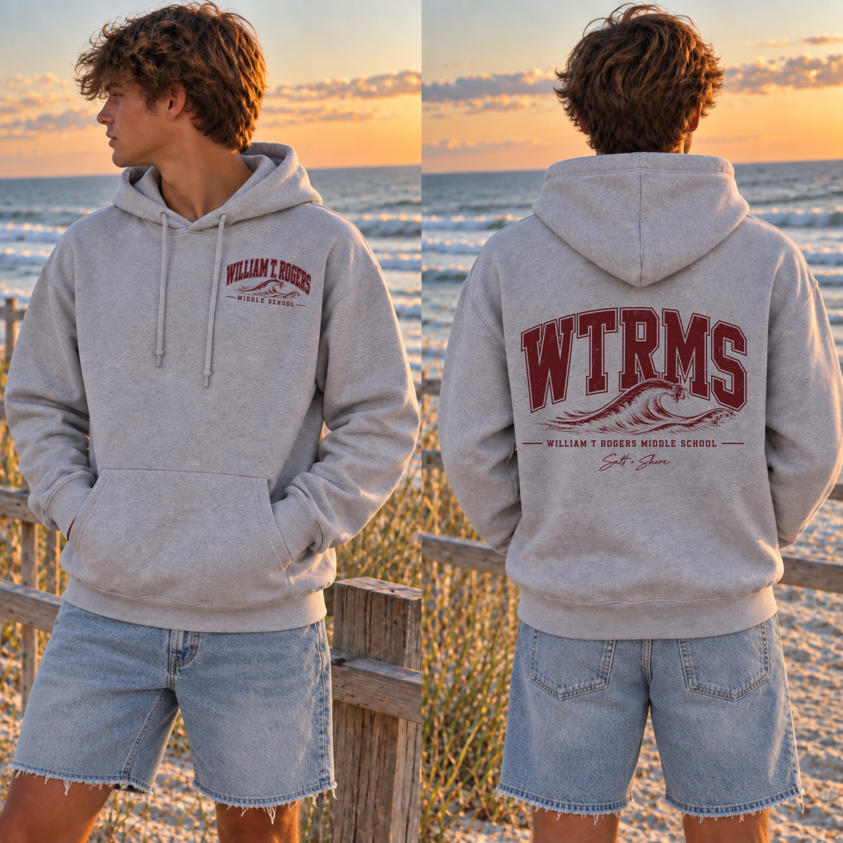 WTRMS Wave – Classic Cotton – Athletic Gray | Kings Park | Salt + Shore