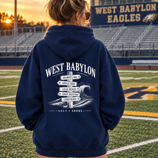 West Babylon Wayfinder – Classic Cotton – Navy | West Babylon Cheer | Salt + Shore