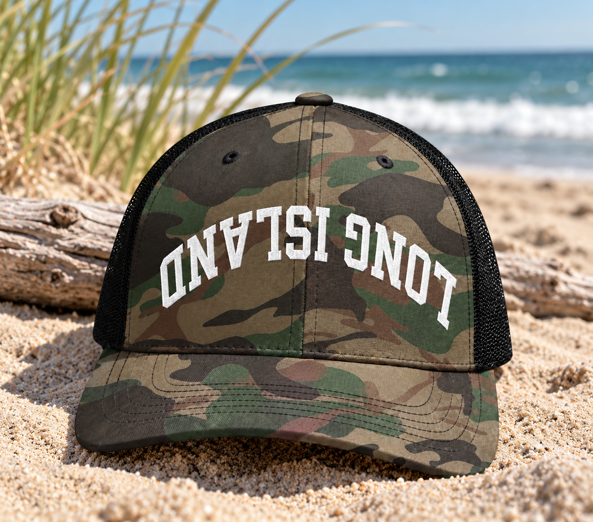 Long Island Upside Down Camo Trucker Hat | Salt + Shore