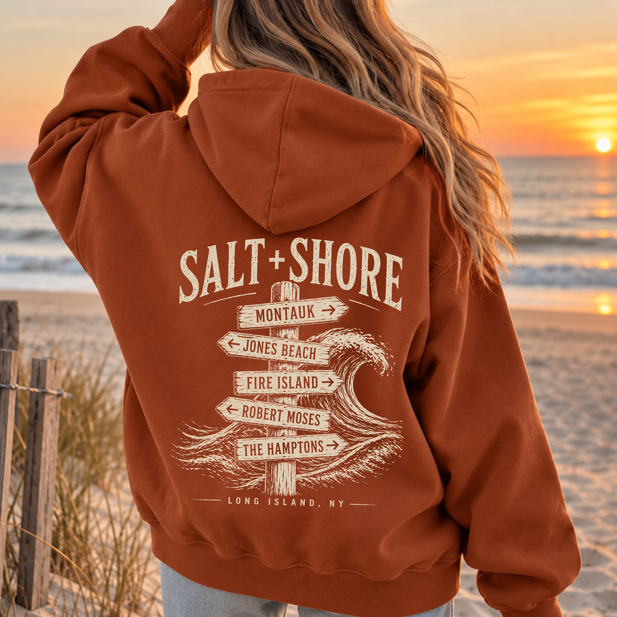 Long Island Wayfinder Hoodie  – Premium Garment-Dyed – Autumn Tide | Salt + Shore