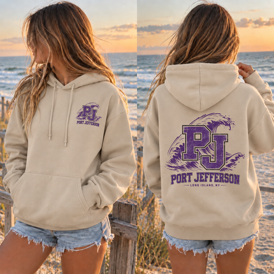 PJ Coastal Wave – Classic Cotton – Sand | Port Jeff | Salt + Shore