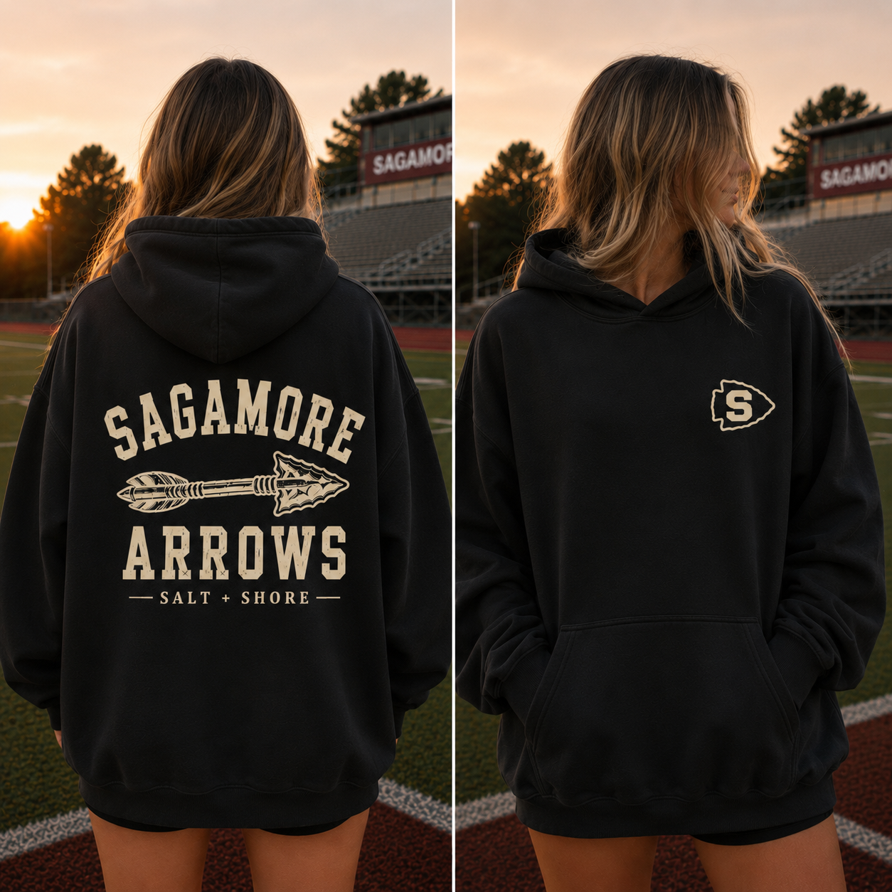 Sagamore Arrows x Salt + Shore – Classic Cotton – Black | Salt + Shore