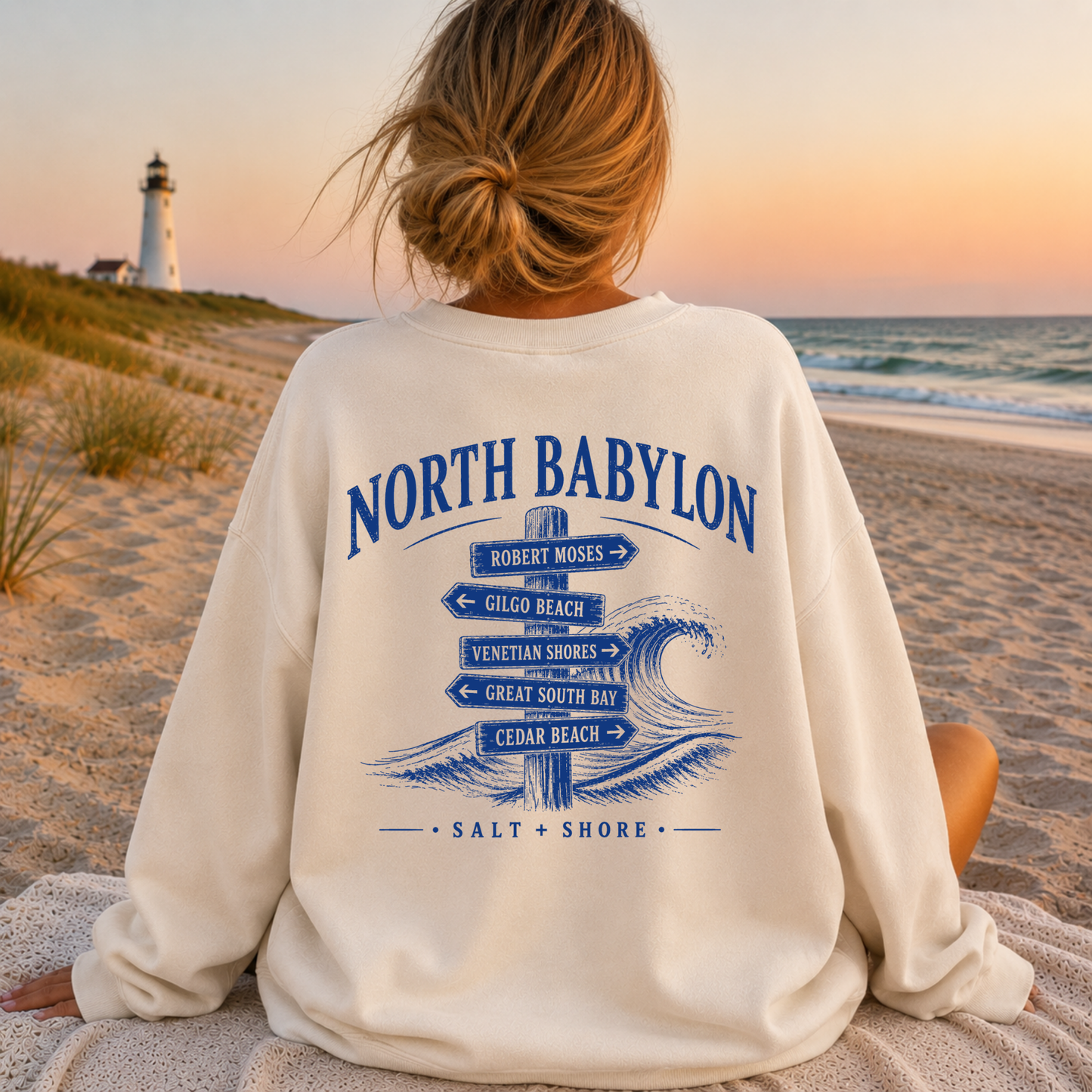 North Babylon Wayfinder – Premium Garment-Dyed – Bone | North Babylon Cheer | Salt + Shore