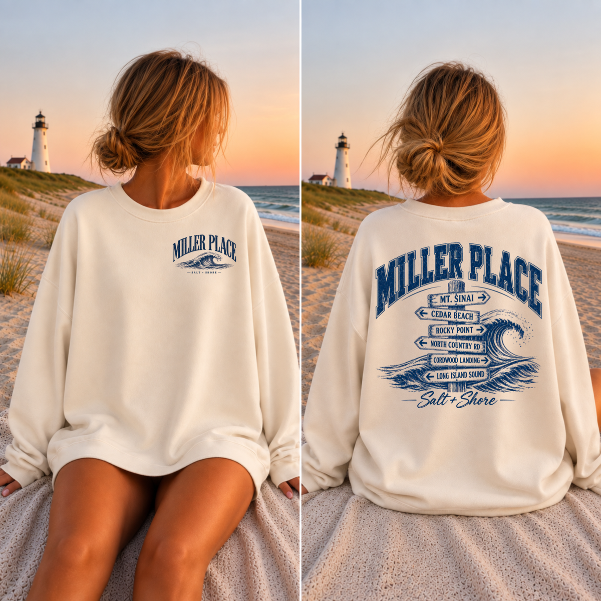 Miller Place Wayfinder – Premium Garment-Dyed – Bone | Miller Place | Salt + Shore