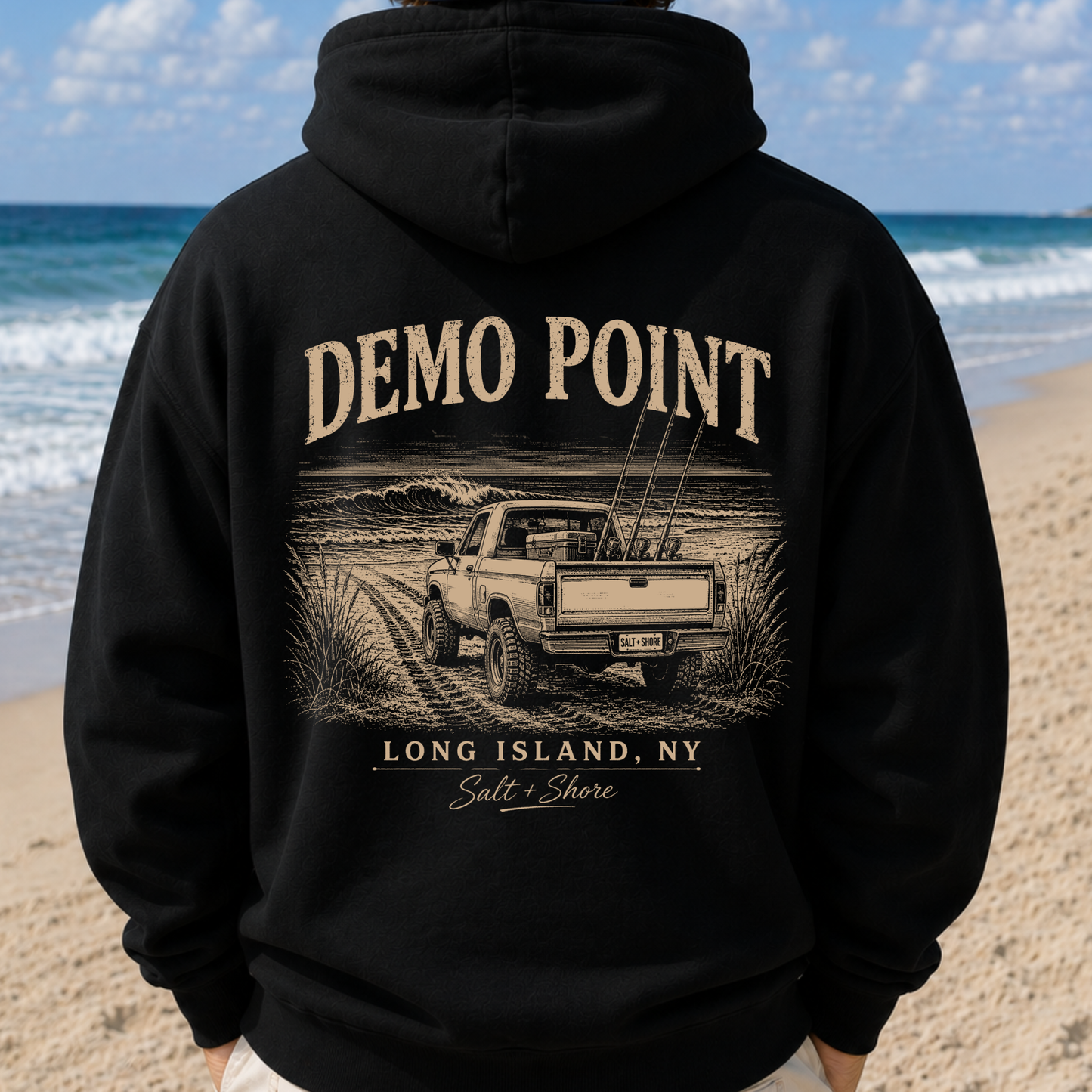 Demo Point Beach Access – Classic Cotton – Black | Salt + Shore