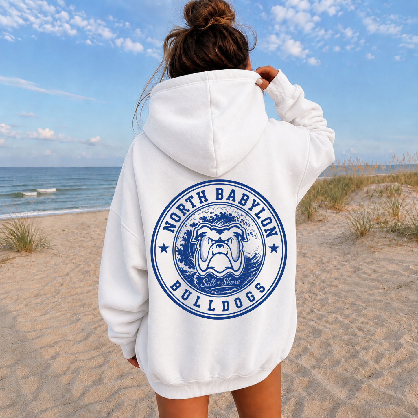 North Babylon Bulldog Tide – Classic Cotton – Sea Salt | North Babylon Cheer | Salt + Shore