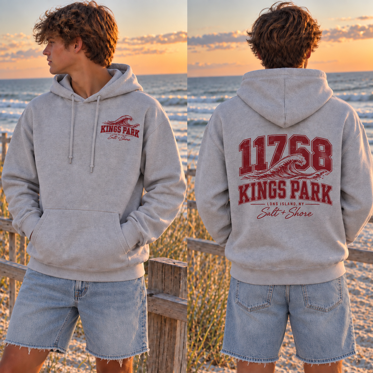 17768 Wave – Classic Cotton – Athletic Gray | Kings Park | Salt + Shore