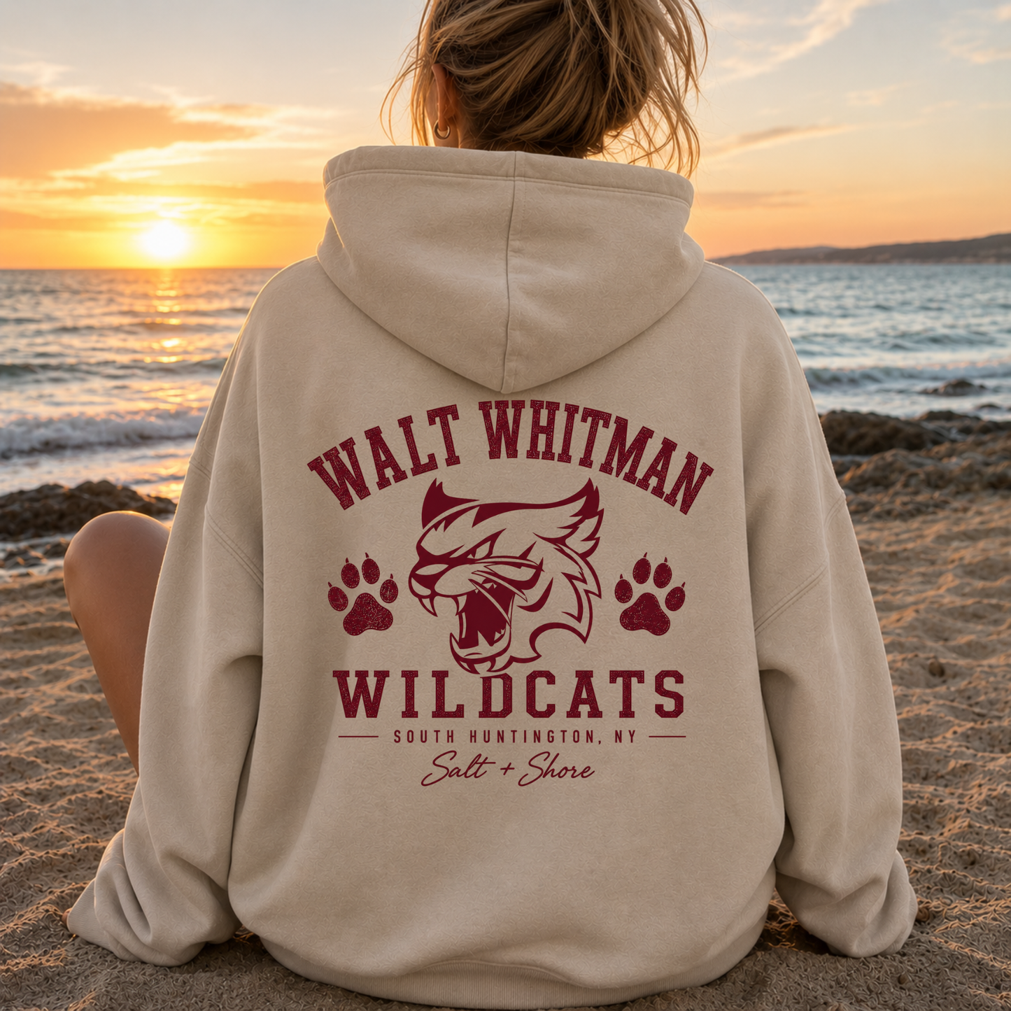 Walt Whitman Wildcats Varsity – Classic Cotton – Sand | Walt Whitman Football | Salt + Shore