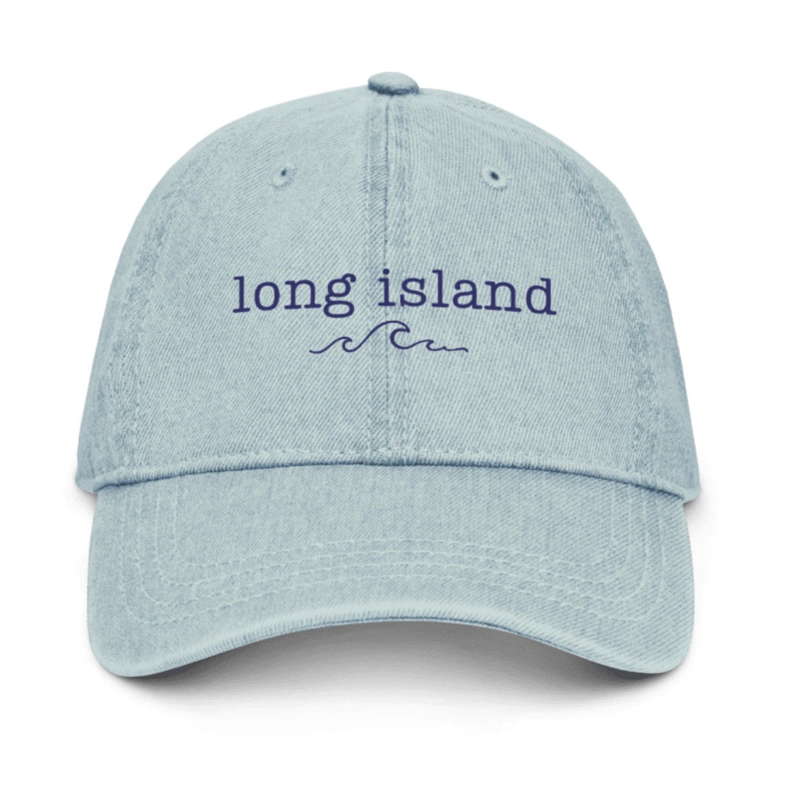 Long Island Embroidered Denim Dad Hat | Salt + Shore