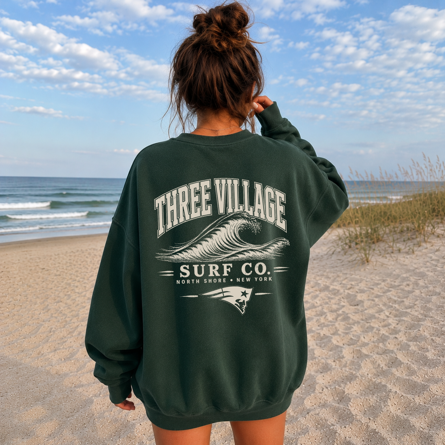 Three Village Surf Co. – Premium Garment-Dyed – Coastal Pine| Three Village | Salt + Shore