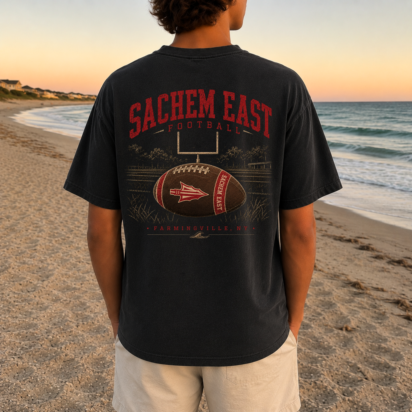 Friday Night Lights: Sachem East – Premium Garment-Dyed – Washed Black | Sachem North Football | Salt + Shore