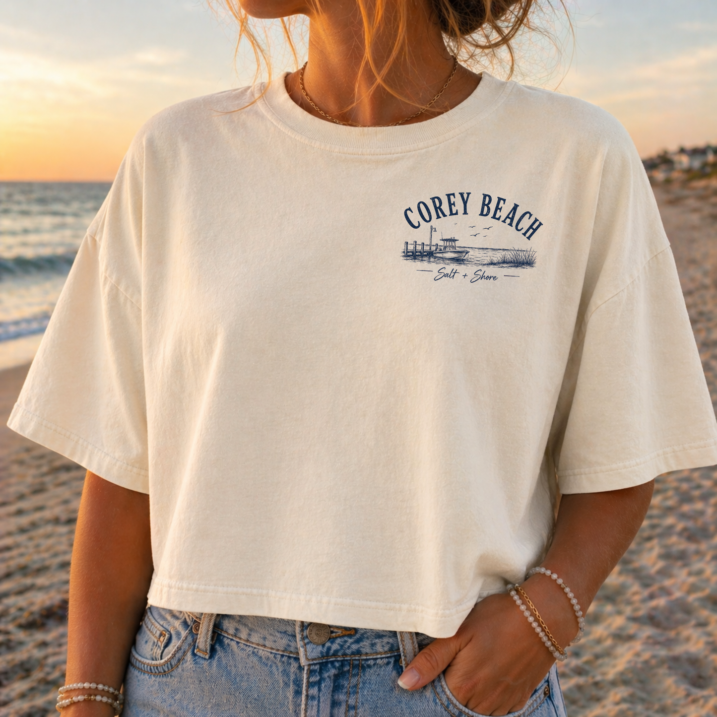 Corey Beach Marina – Premium Garment-Dyed – Bone | BBP Phantoms | Salt + Shore