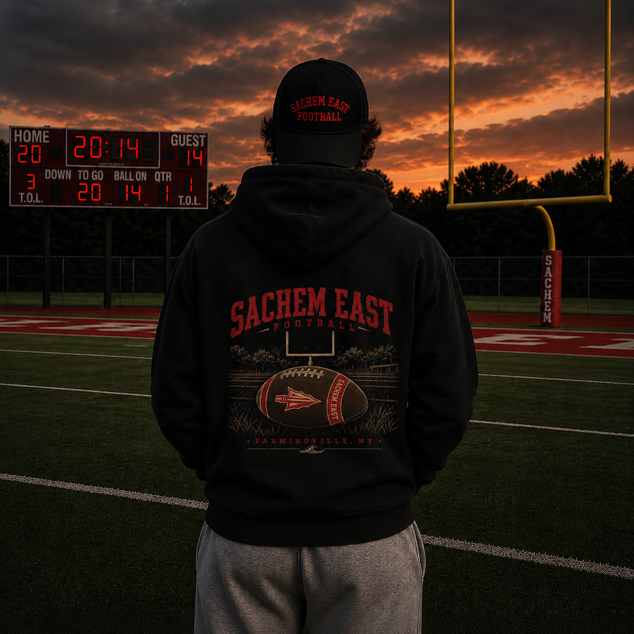 Friday Night Lights: Sachem East – Classic Cotton – Black | Sachem East Football | Salt + Shore