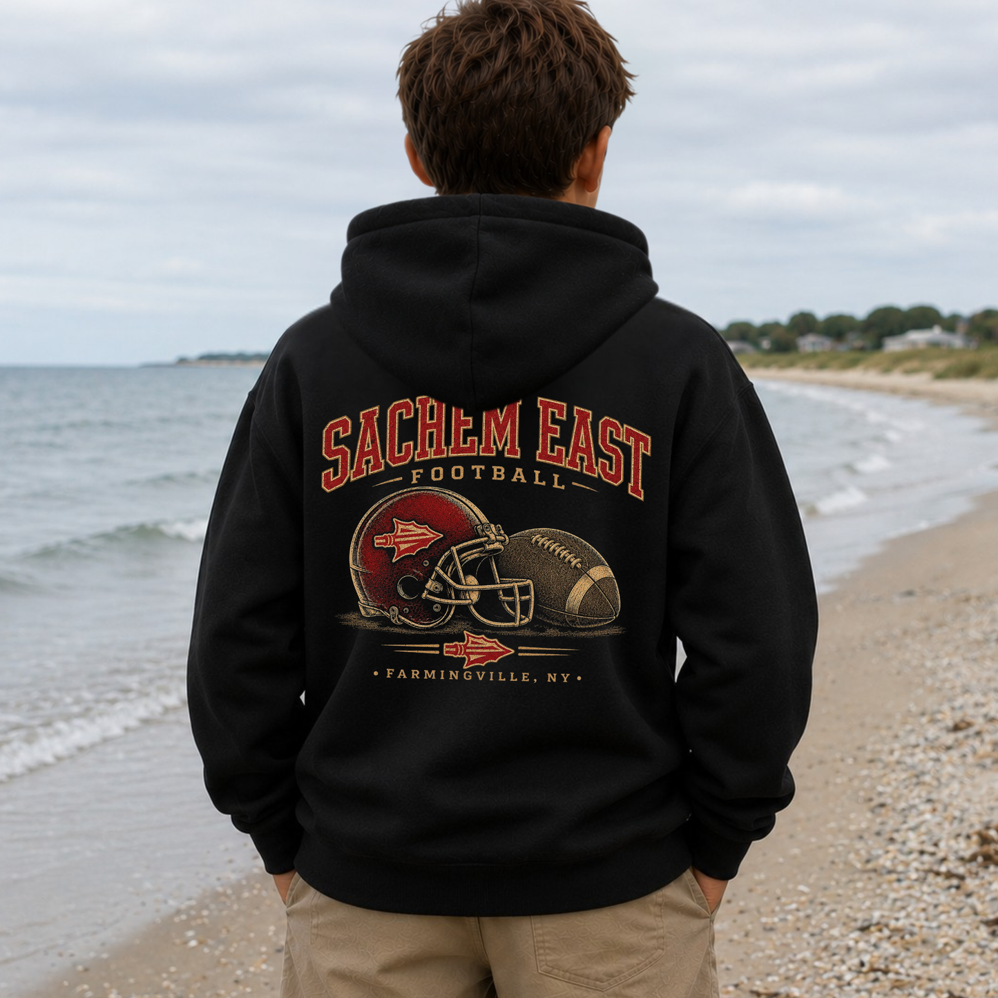 Sachem East Gameday – YOUTH – Classic Cotton – Black | Salt + Shore