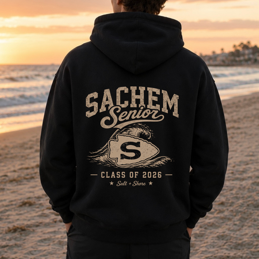 Sachem Senior – Classic Cotton – Black | Sachem North Football | Salt + Shore