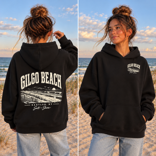 Gilgo Beach – Premium Garment-Dyed – Black | Babylon | Salt + Shore