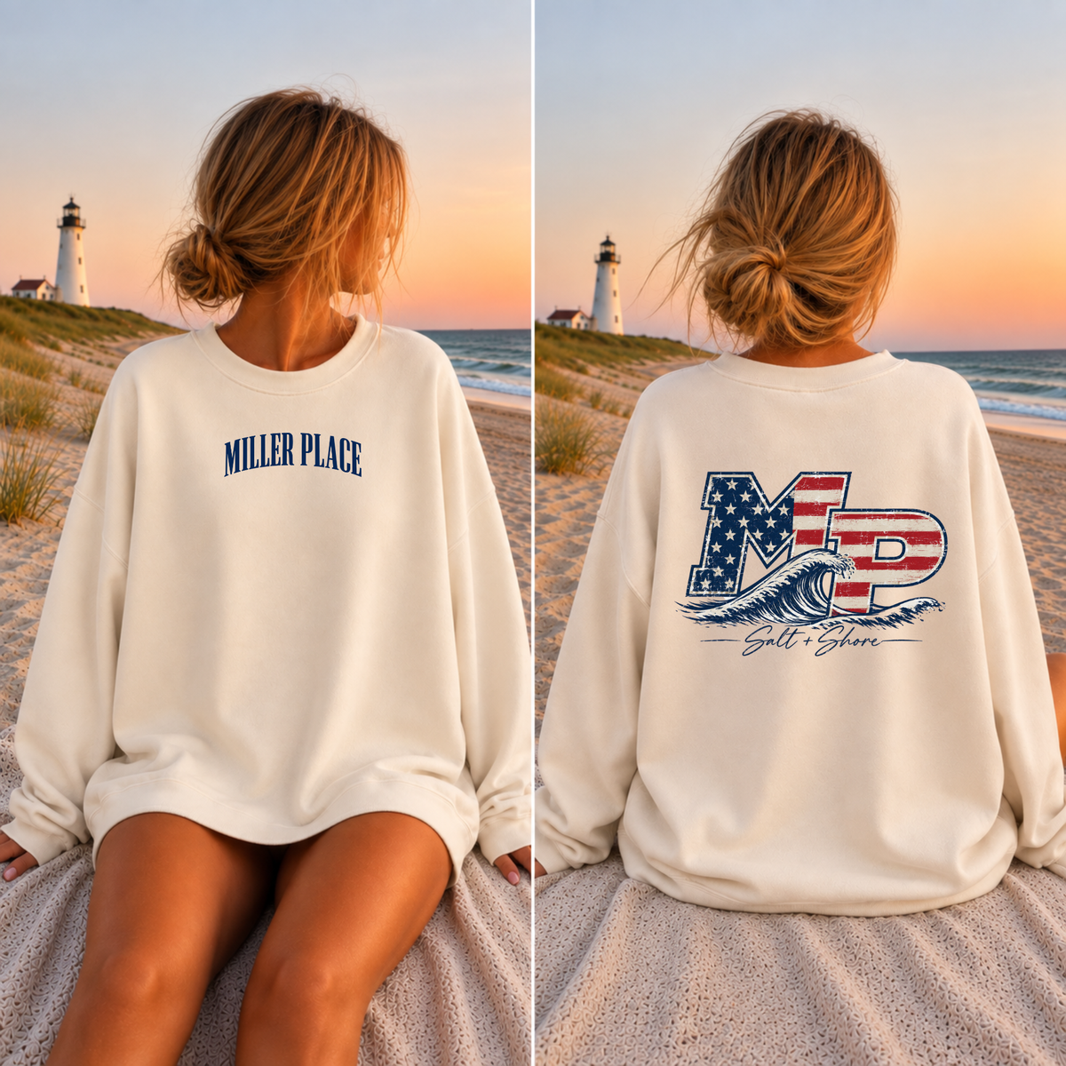 MP Coastal Classic – Premium Garment-Dyed – Bone | Miller Place | Salt + Shore