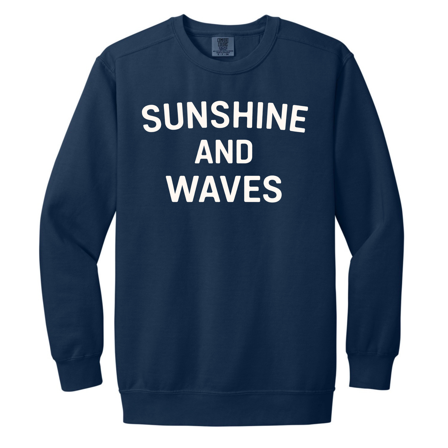 Sunshine and Waves – Premium Garment-Dyed – Washed Navy | Salt + Shore